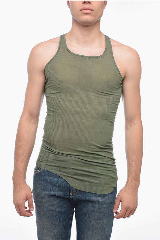 Shop Rick Owens Ribbed Basic Tank Top