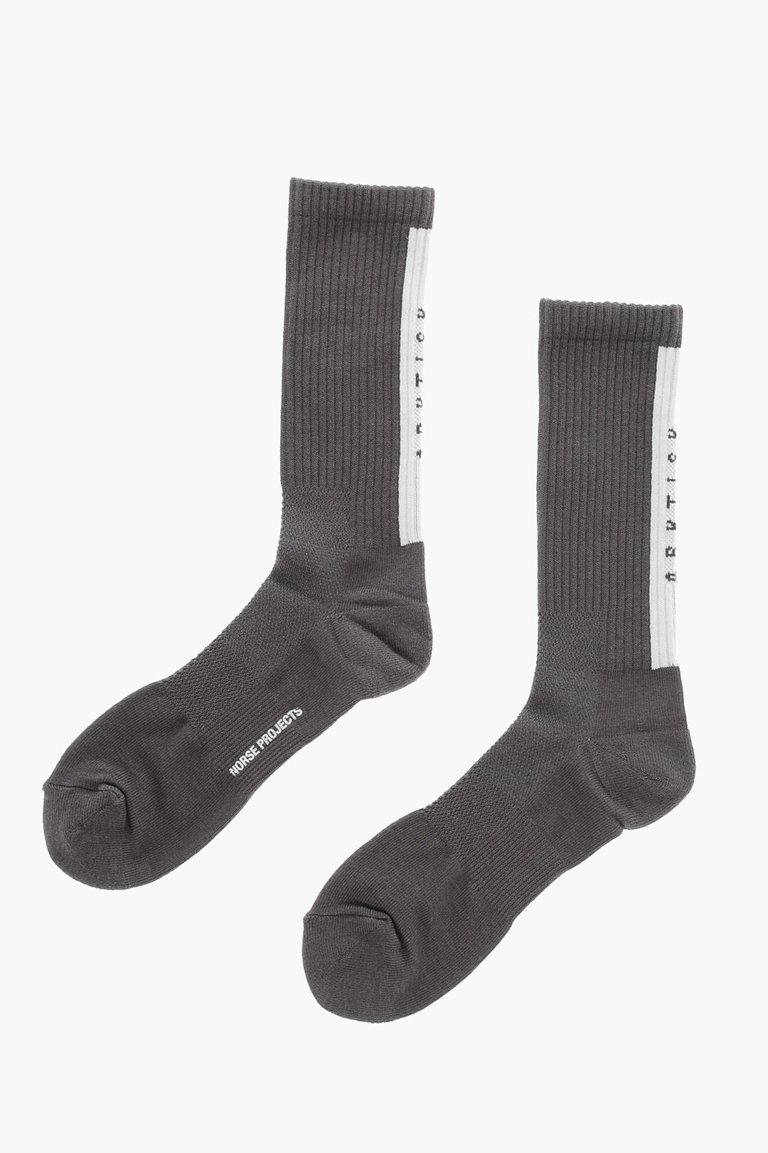 Norse Projects Ribbed BJARKI ARKTISK Long Socks with Embroidered Logo ...
