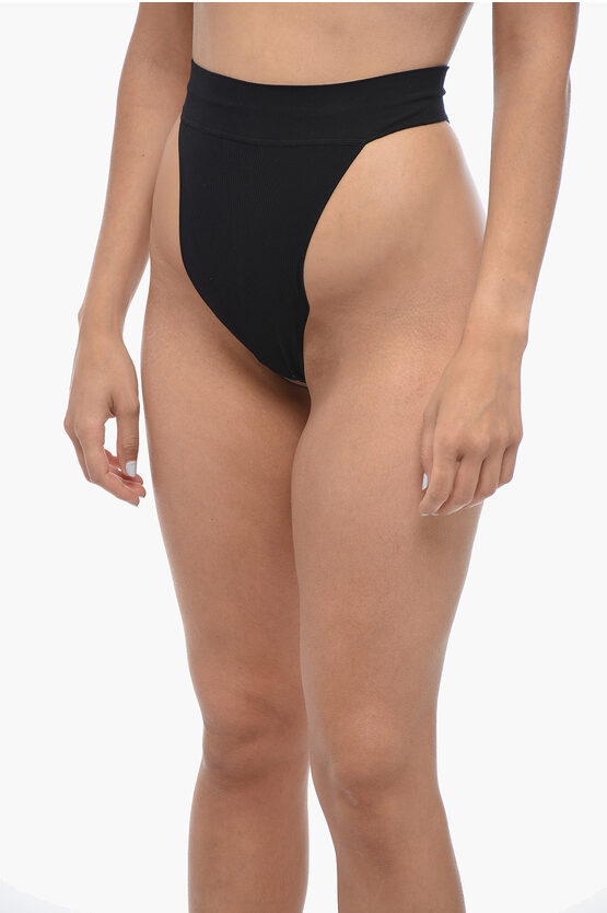 Shop Andreädamo Ribbed High Waisted Thong