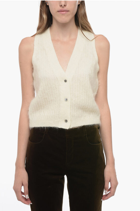 Shop Attic And Barn Ribbed Knitted V-neck Vest