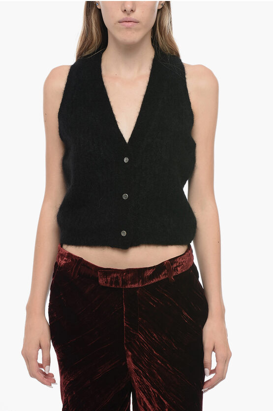 Shop Attic And Barn Ribbed Knitted V-neck Vest