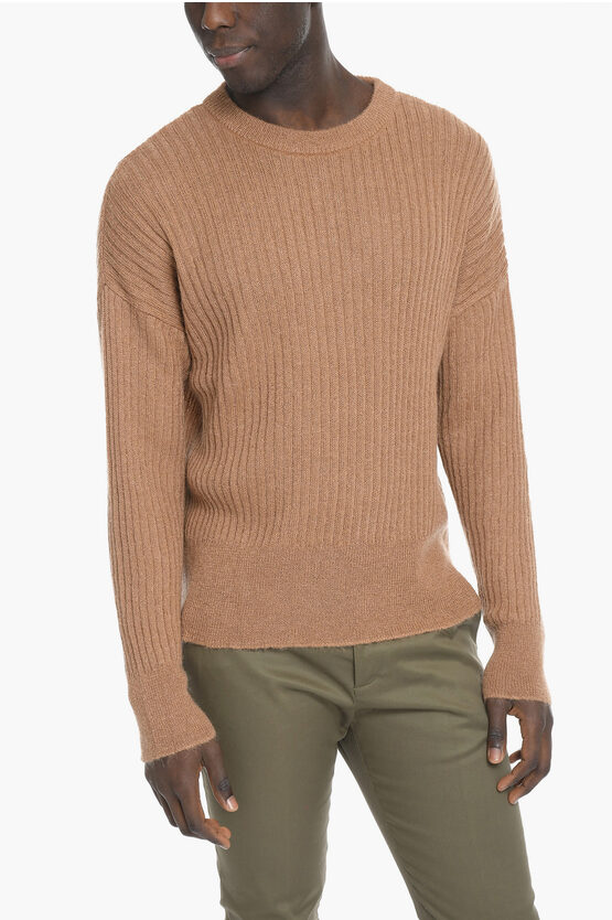 Rold Skov Ribbed Solid Color Crew-neck Sweater