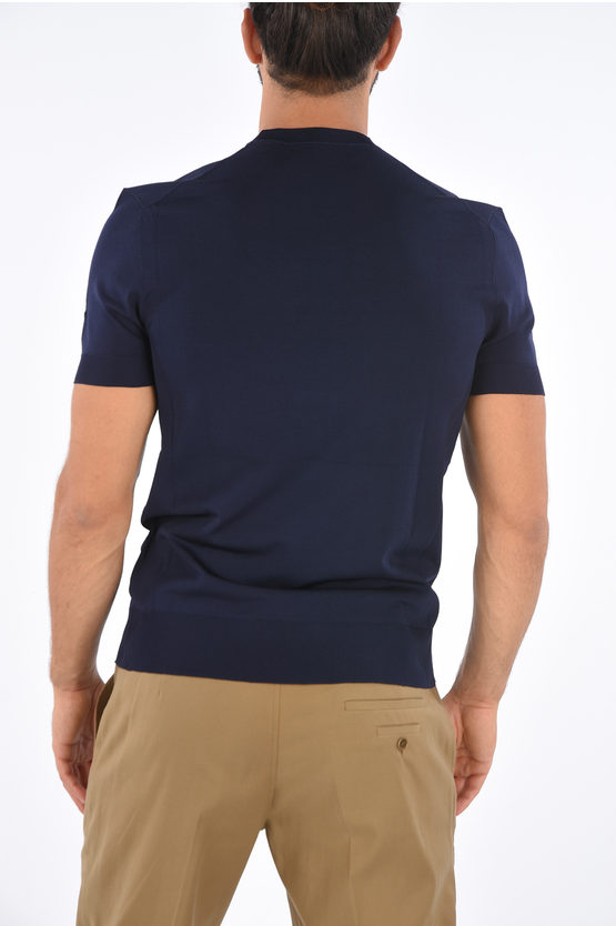 Neil Barrett Ribbed Trim Slim Fit TShirt men Glamood Outlet