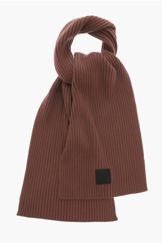 Shop Givenchy Ribbed Wool Scarf