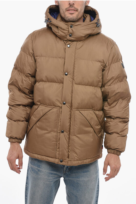 Shop Woolrich Rip Stop Checked Sierra Supreme Padded Jacket
