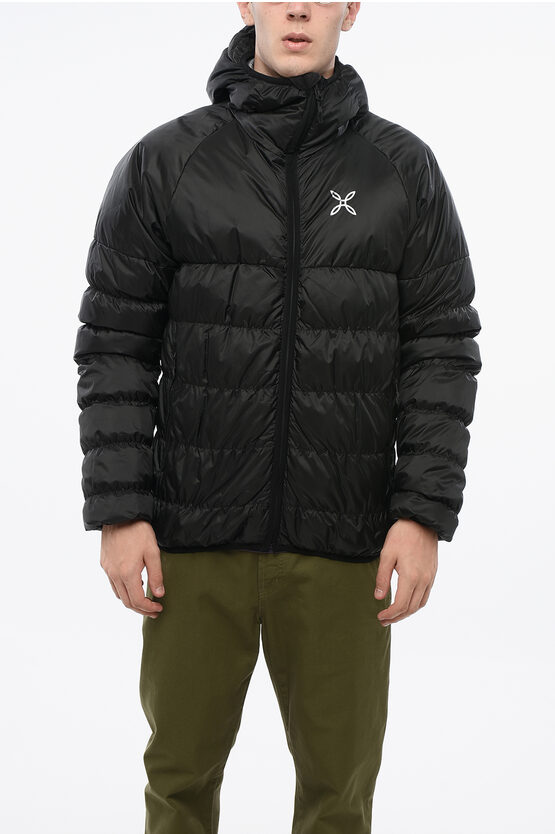 Montura Rip Stop Checked Skill Lightweight Down Jacket In Black