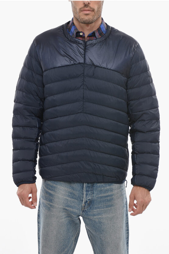 Shop Woolrich Rip Stop Checked Tundra Lightweight Down Jacket