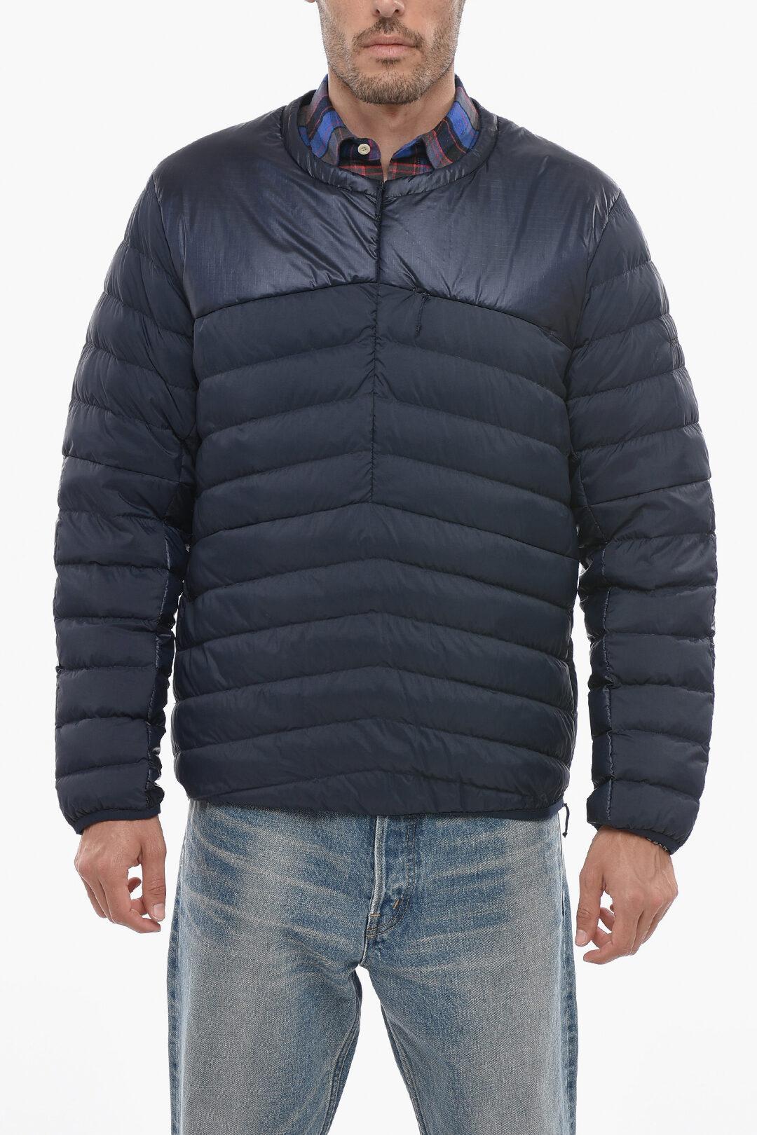 Woolrich Rip Stop Checked TUNDRA Lightweight Down Jacket men - Glamood ...