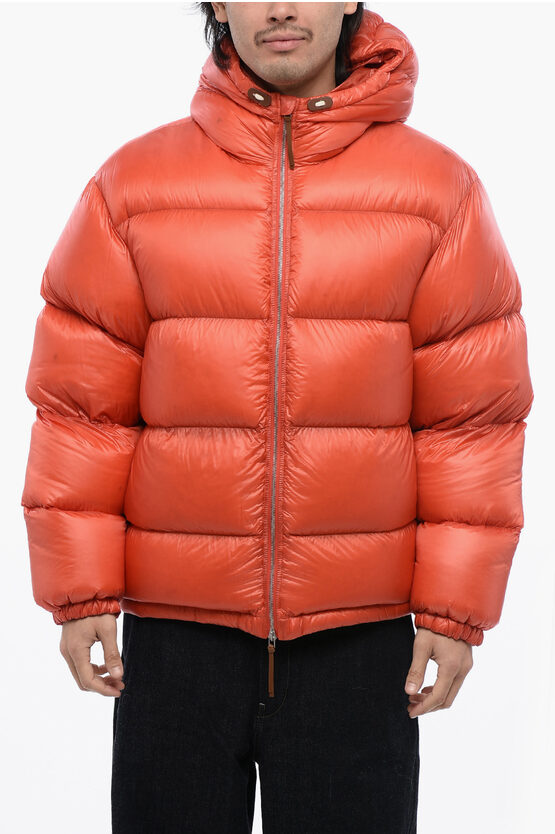 Jil Sander Rip-stop Quilted Hooded Down Jacket