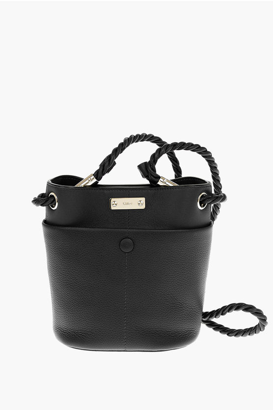 Chloé Rope Shoulder Strap Key Bucket Bag In Black
