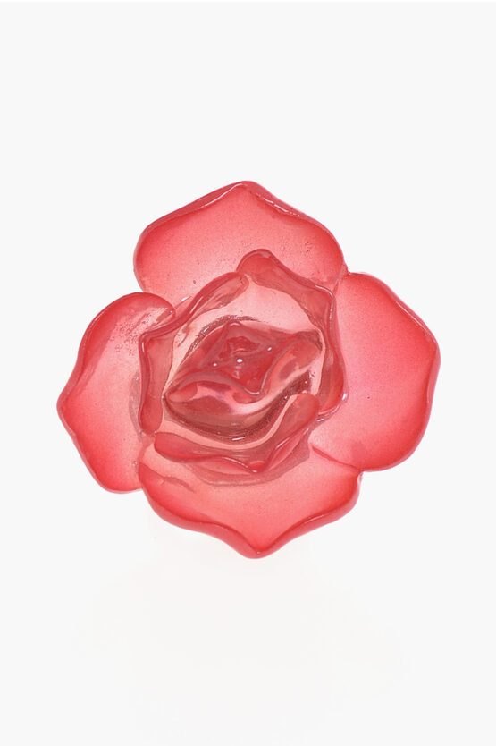 DSQUARED2 ROSE-SHAPED RESIN TOUCH OF COLOR RING
