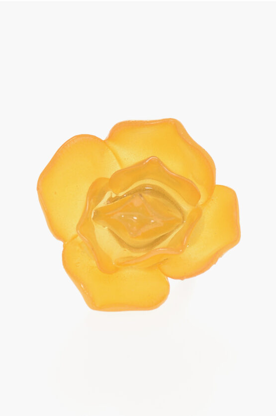 DSQUARED2 ROSE-SHAPED RESIN TOUCH OF COLOR RING