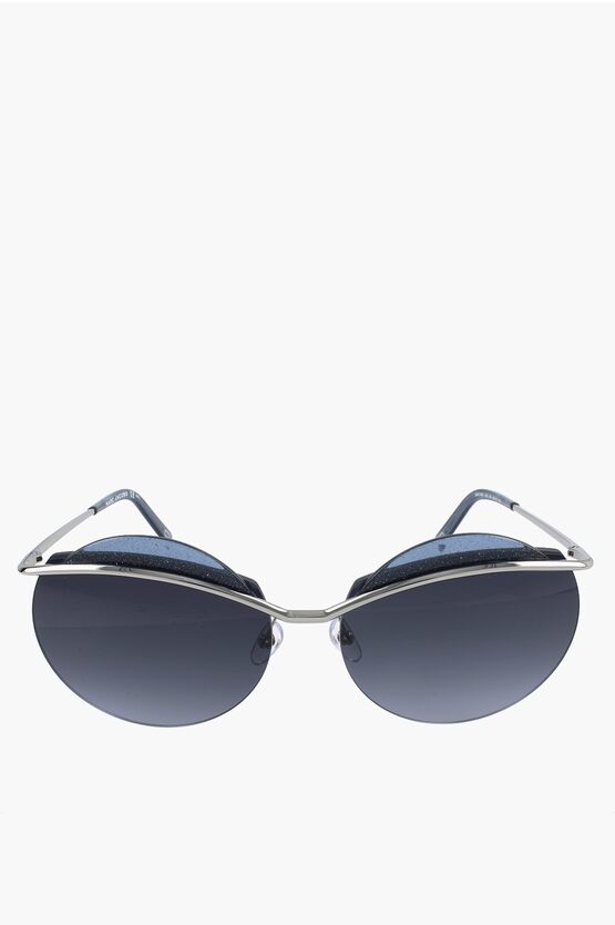 Marc Jacobs Round Sunglasses With Glitter Detail