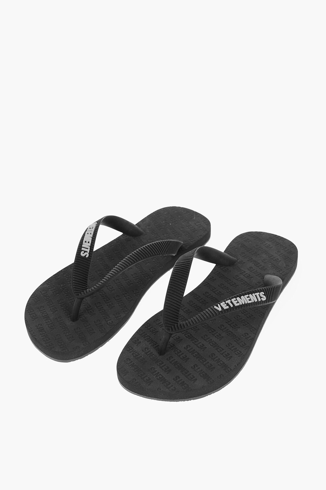 Vetements Rubber Flip Flops with Embossed Logo women - Glamood Outlet