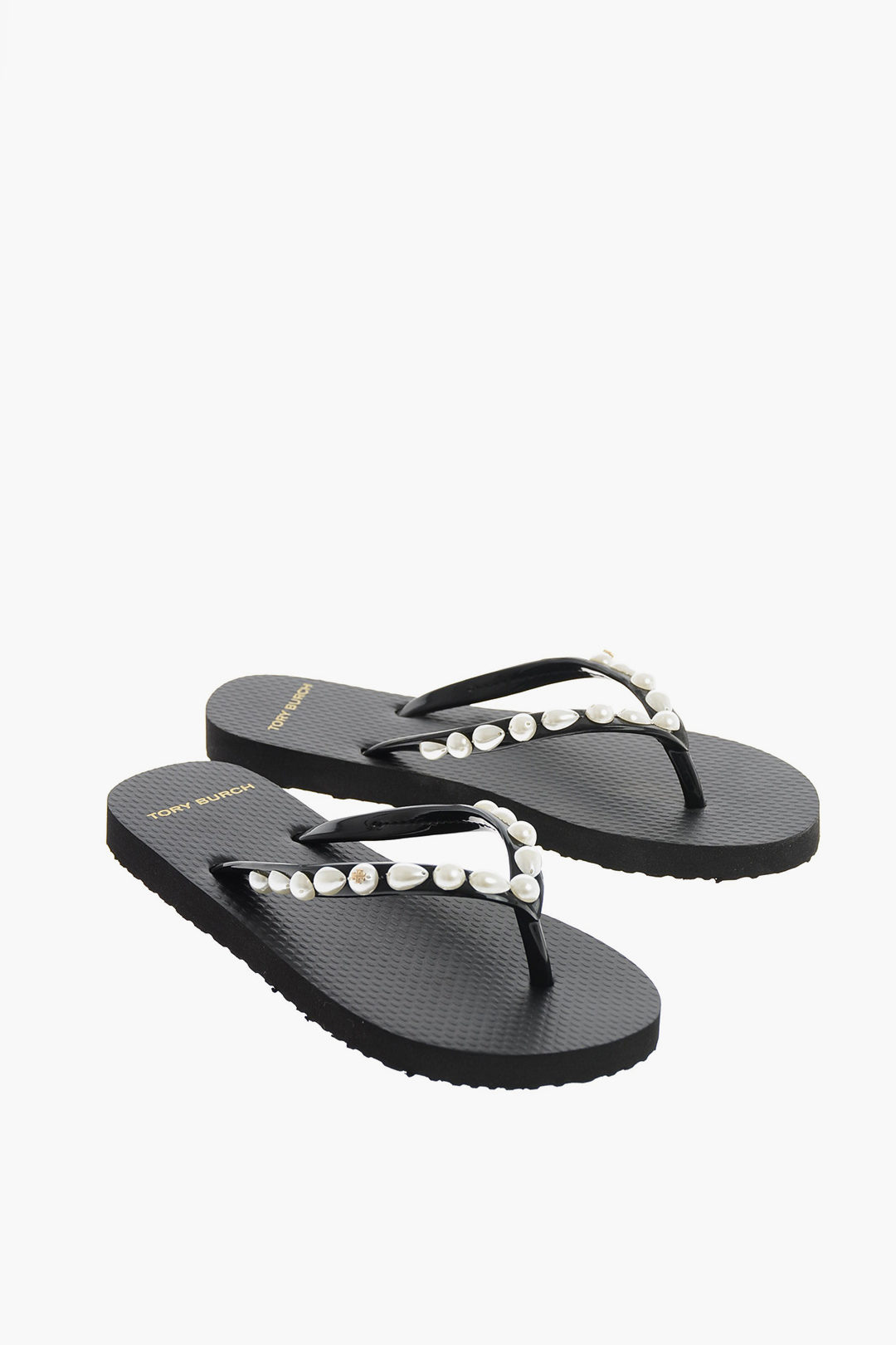 Tory Burch Rubber Flip flops with pearl detail women - Glamood Outlet