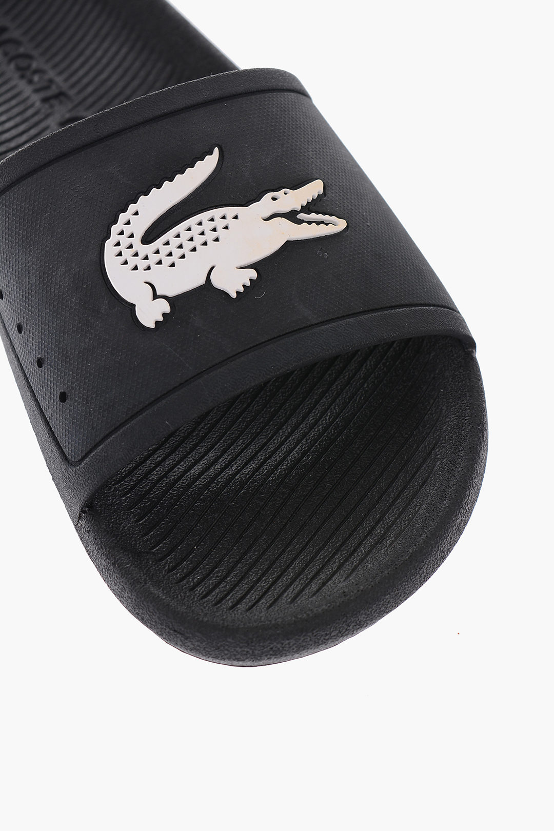 lacoste rubber slides