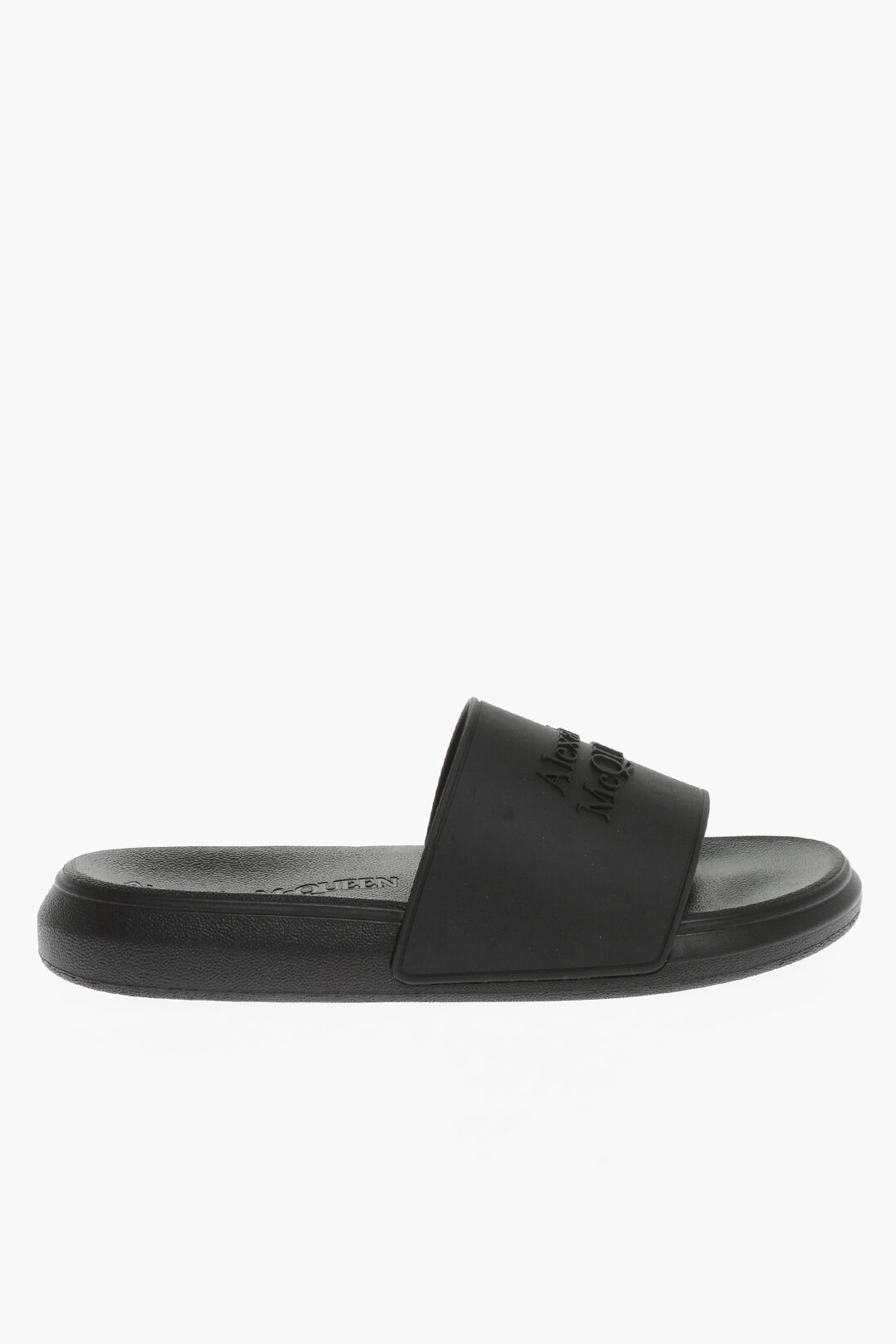 Alexander McQueen Rubber Slippers With Embossed Logo men