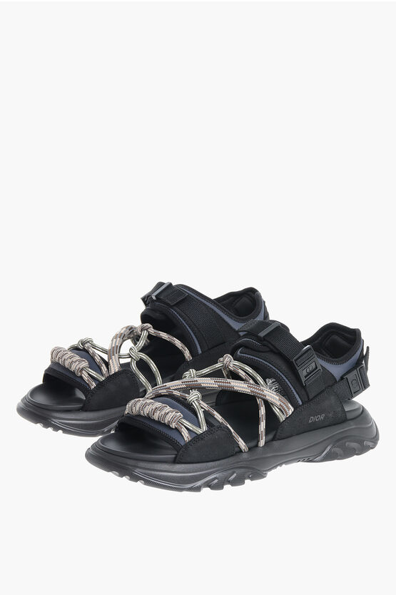 DIOR RUBBER SOLE H-TOWN ROPE SANDALS