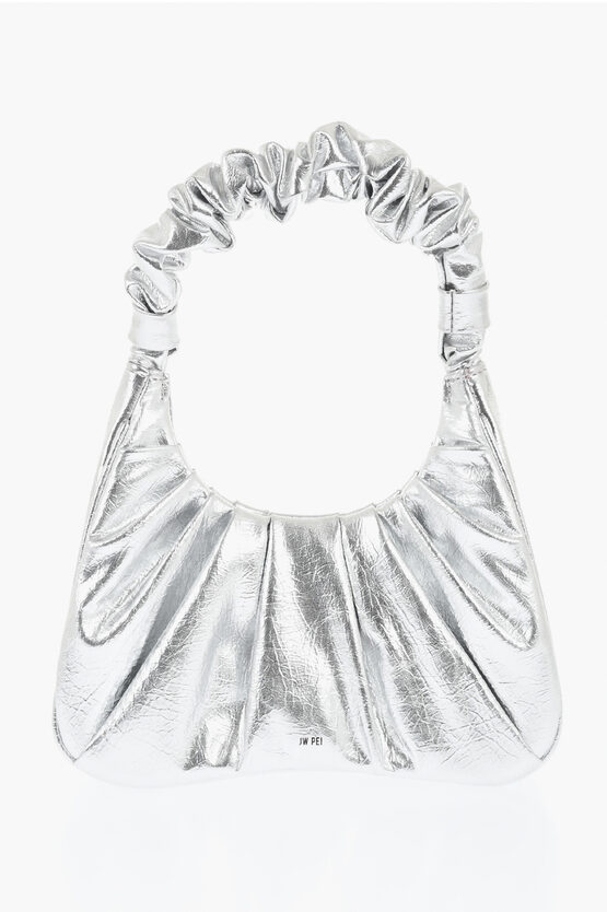 Jw Pei Ruched Metallic Faux Leather Gabbi Hobo Bag