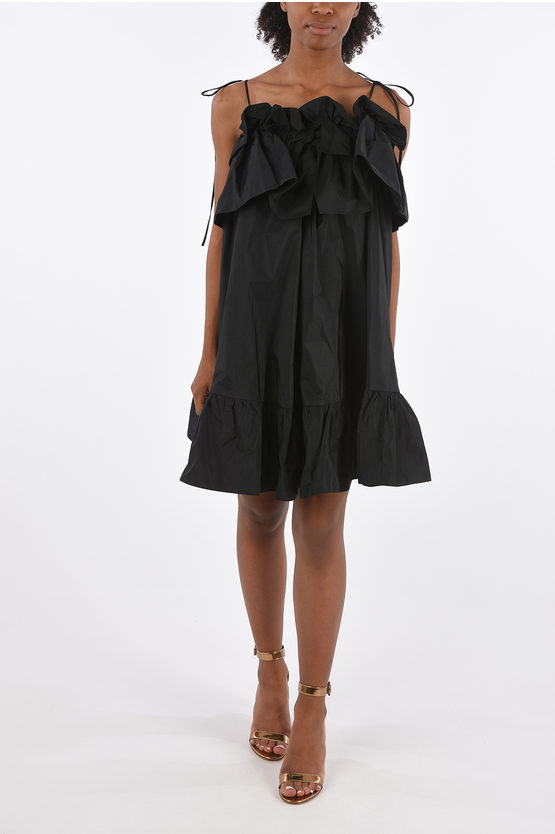 MSGM Ruffled Mini Dress women - Glamood Outlet MSGM Ruffled Mini Dress women - Glamood Outlet