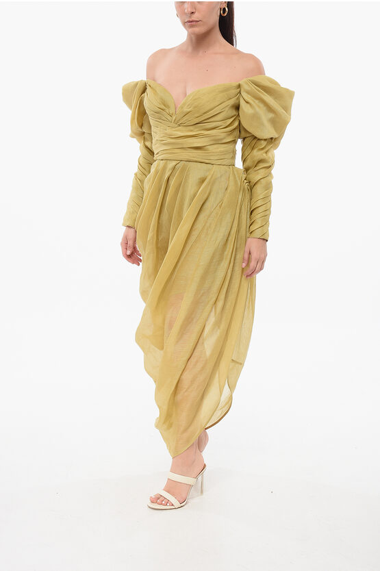 Zimmermann Ruffled Off-the-shoulder Dress