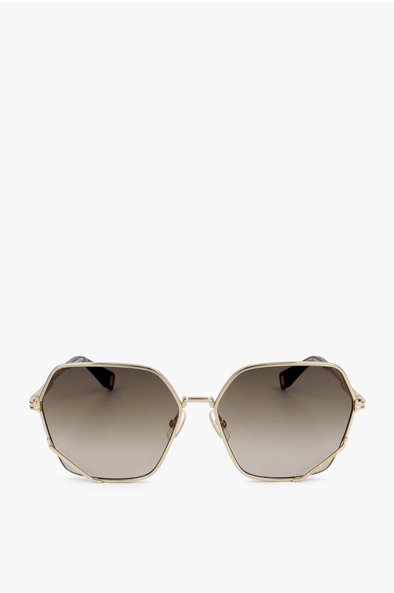 Marc Jacobs Runaway Pentagonal Sunglasses With Gradient Lenses