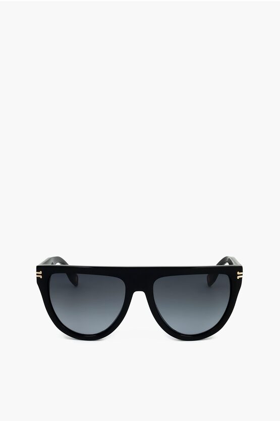 Marc Jacobs Runaway Straight Bridge Sunglasses With Gradient Lenses