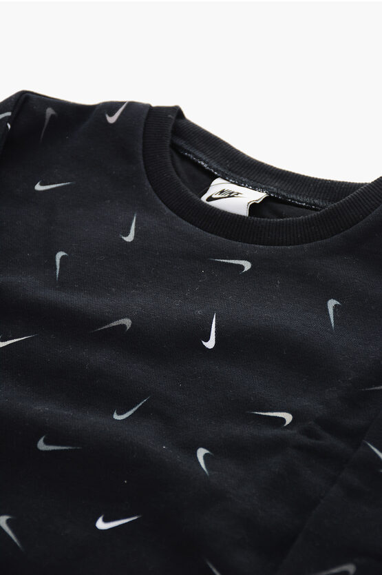 Rundhals-Sweatshirt SNACK PACK mit Allover-Logodruck