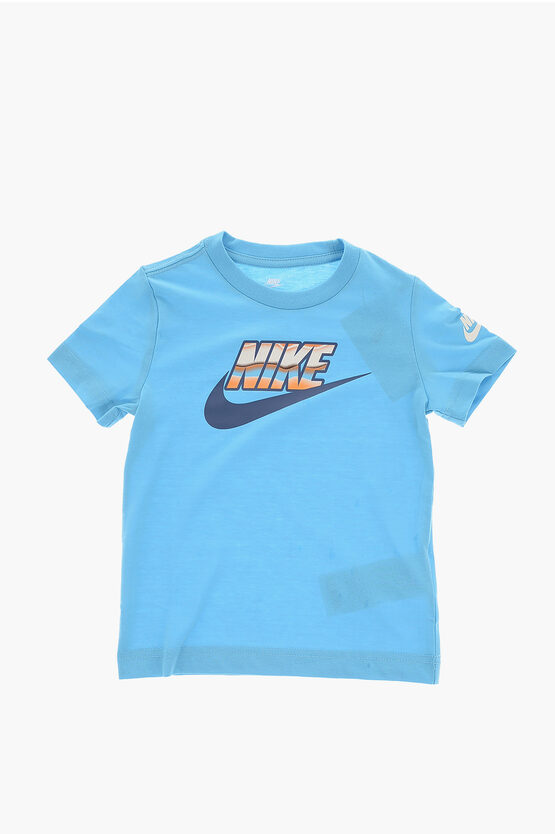 Rundhals-T-Shirt mit Logodruck