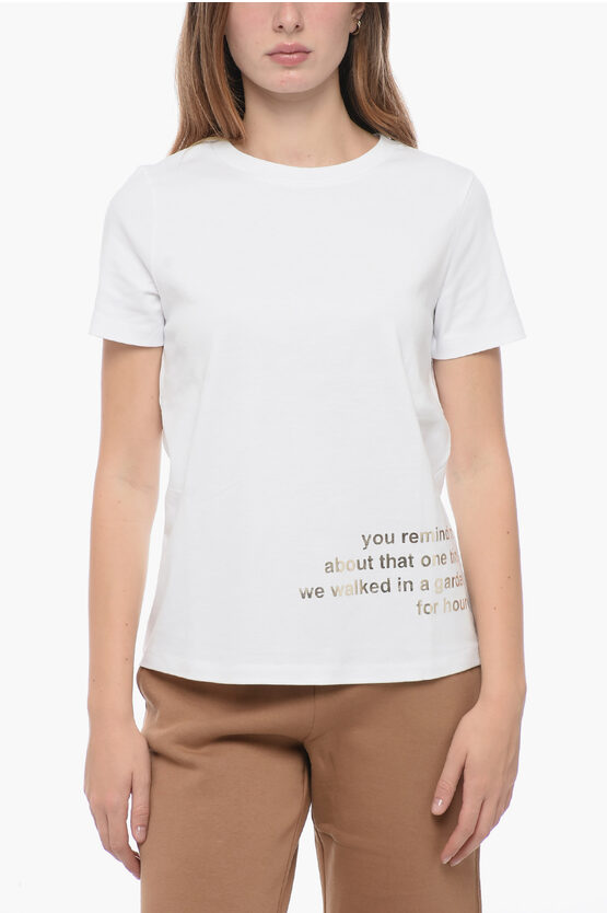 Shop Max Mara S Aris T-shirt With Lettering