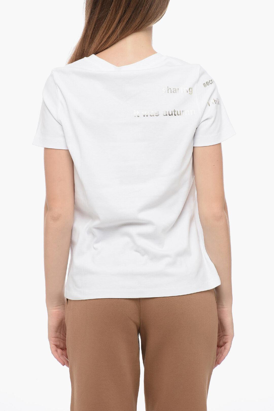Max Mara S ARIS T-shirt with Lettering women - Glamood Outlet