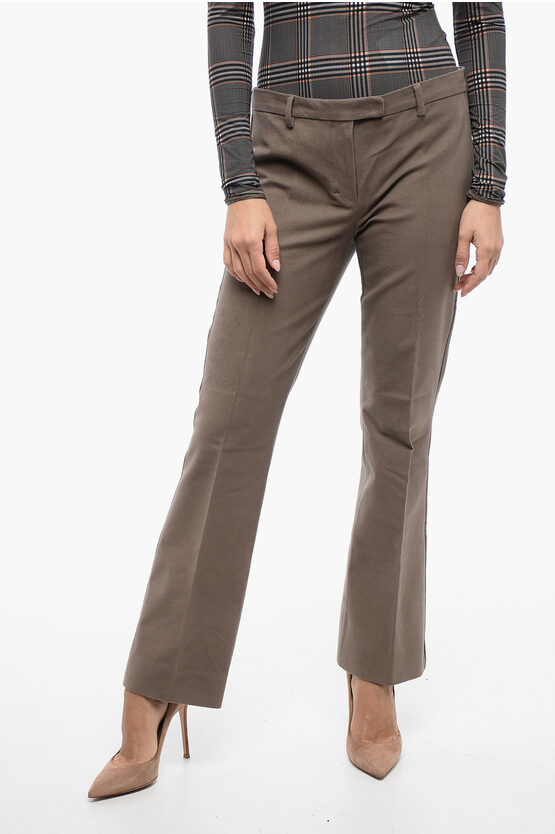 Max Mara S Bootcut Fit Orvieto Chinos Pants In Brown