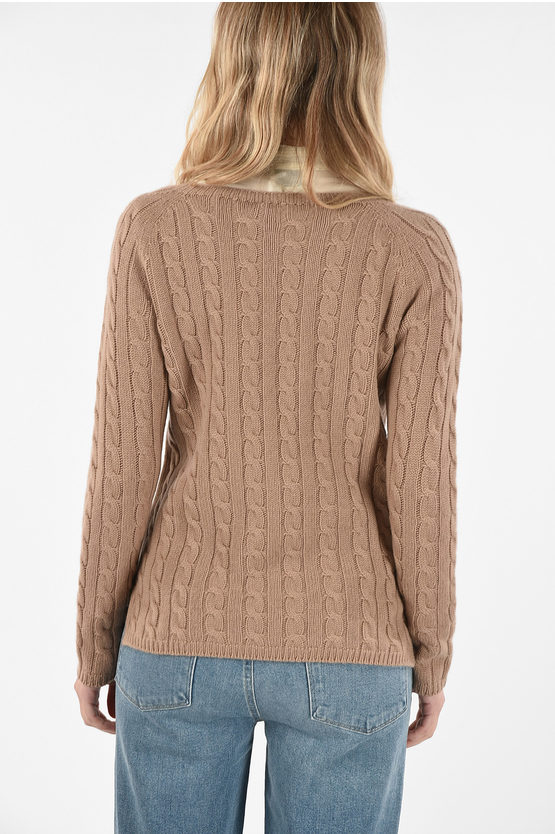 Max Mara S Cashmere Cable Knit Sweater Women Glamood Outlet