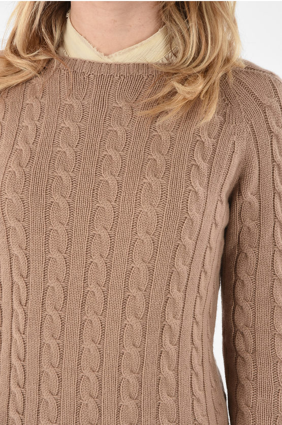 Max Mara S Cashmere Cable Knit Sweater Women Glamood Outlet