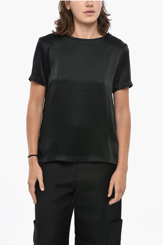 Max Mara Short-sleeved T-shirt In Black