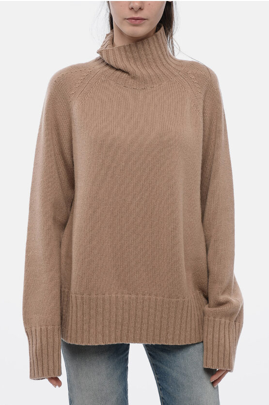 Shop Max Mara S Turtleneck Mantova Cashmere Blend Sweater