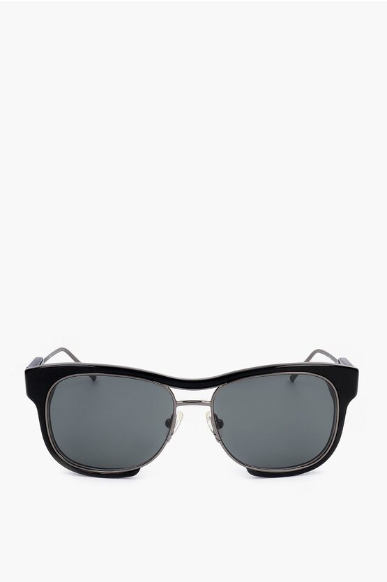 sacai サングラス LINDA FARROW Linda Farrow Sacai Metal Detailed Hybrid Sunglasses | ModeSens