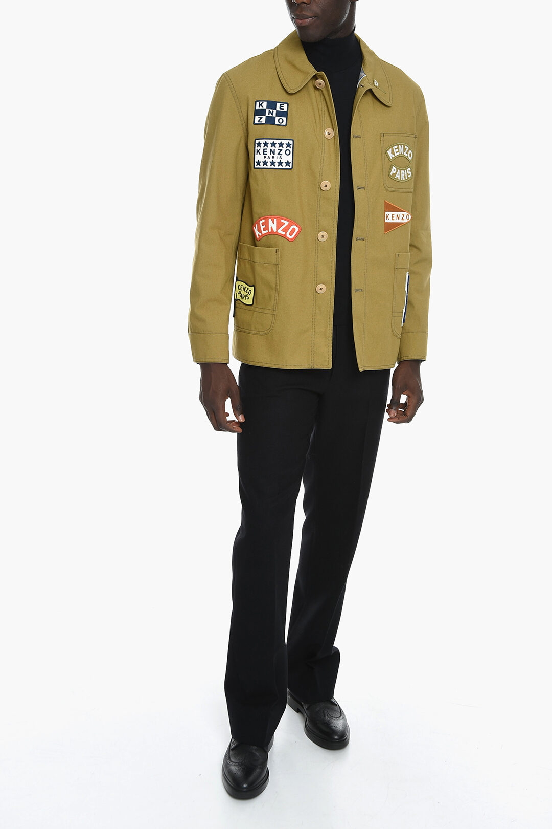 Kenzo SAILOR Workwear Jacket with Embroidery Detailing men - Glamood Outlet