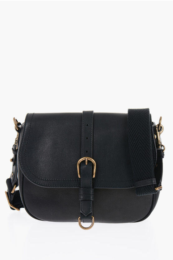 Shop Golden Goose Sally Saddle Bag With Adjustable Shoulder Strap