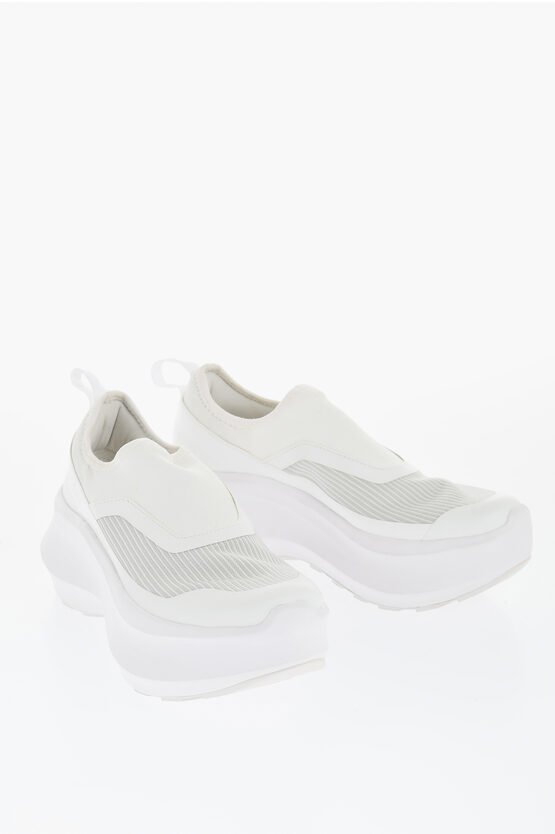 COMME DES GARÇONS SALOMON SOLID COLOR SLIP ON SNEAKERS WITH PLATFORM 7CM 