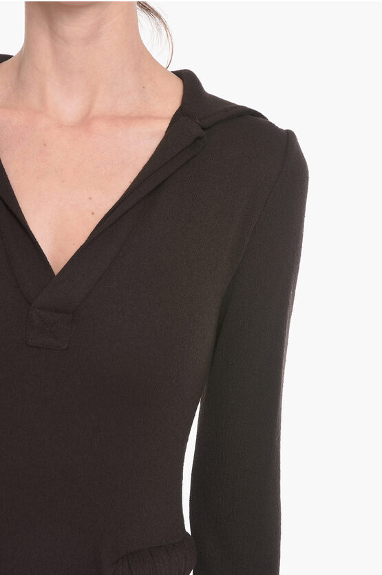 SALON 01 Maxi Abito a Maniche Lunghe in Jersey