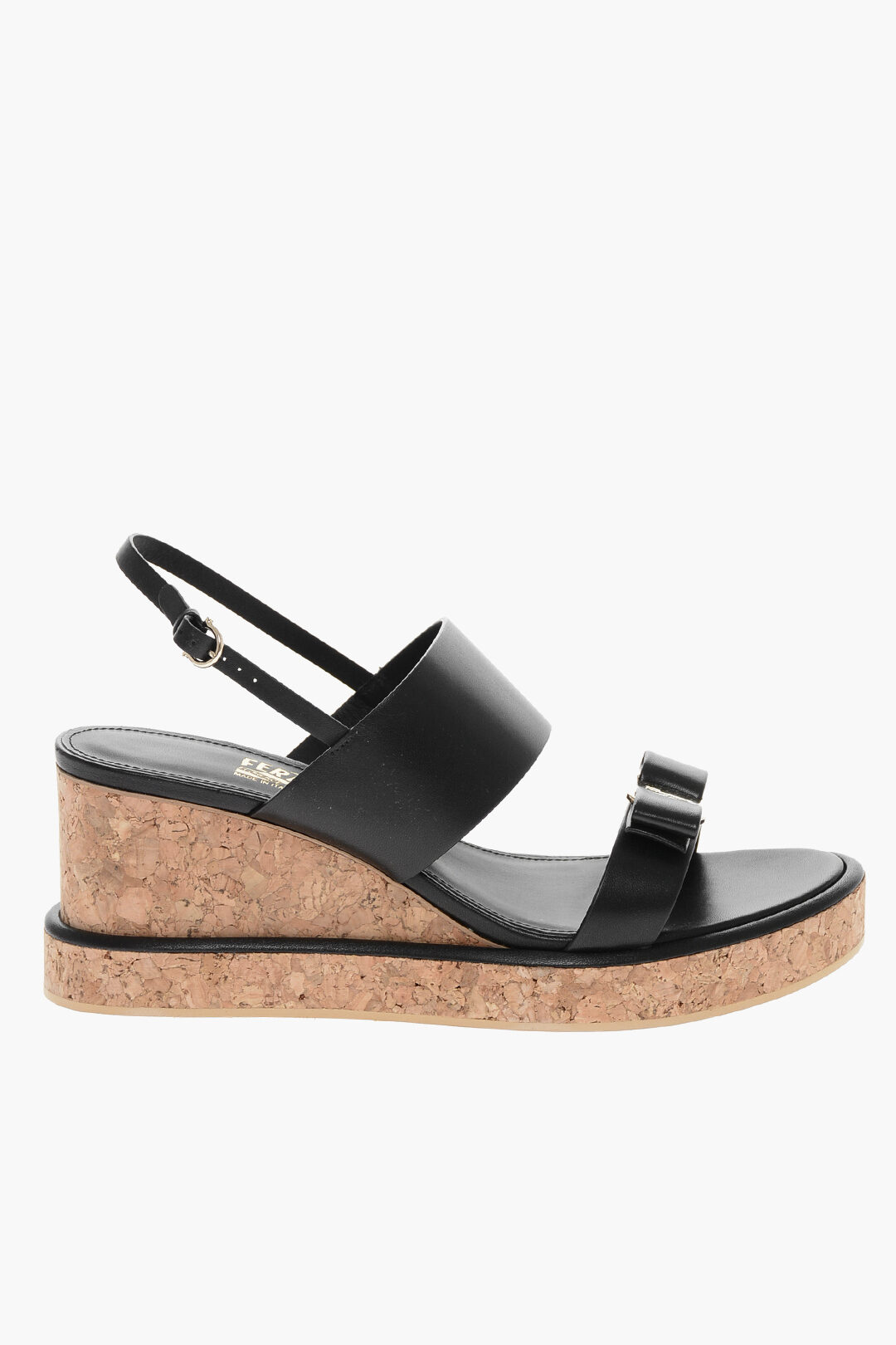 sandali zeppa fiocco