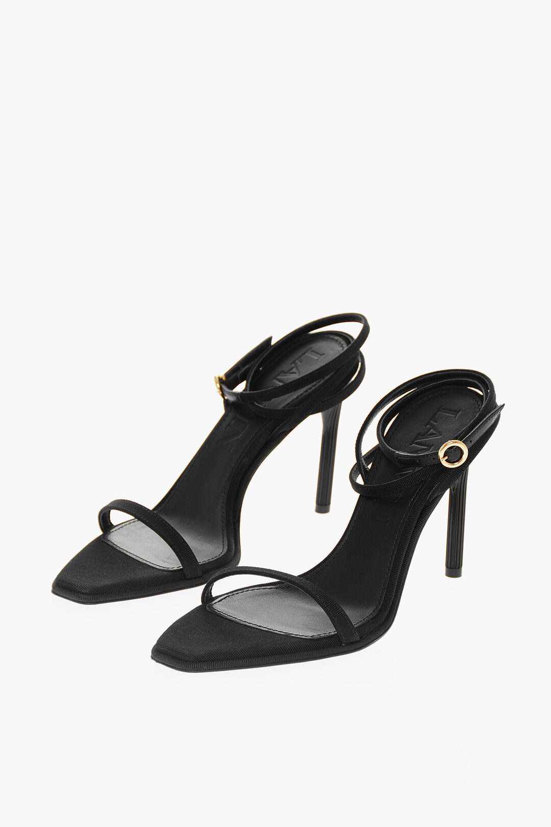 サンダル・ミュール LANVIN SS23 'Talon swing' sandals (FWSASS0HPLUME23 10) Lanvin talon swing sandals - Black - Women | FWSASS0HPLUME2310