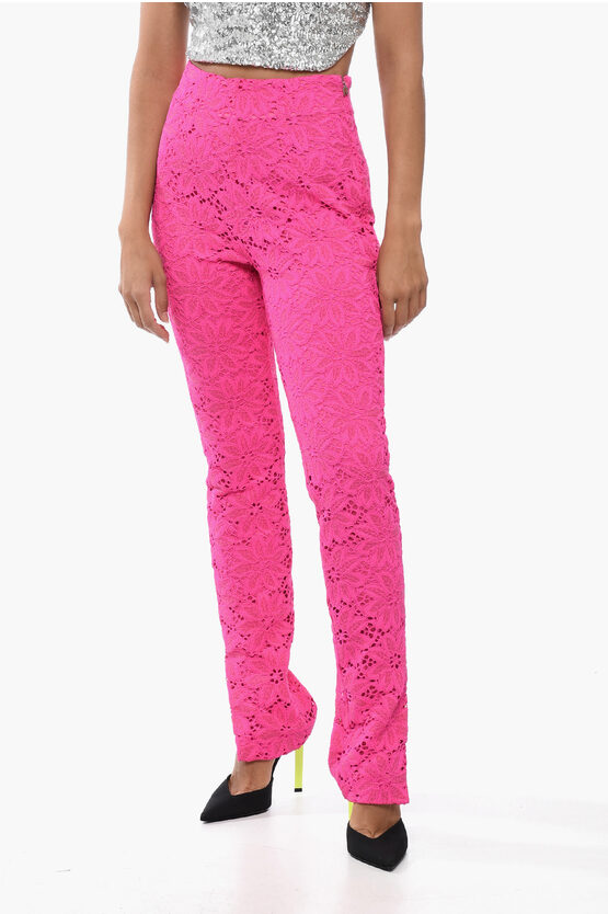 Rotate Birger Christensen Sangallo Lace High-waisted Pants