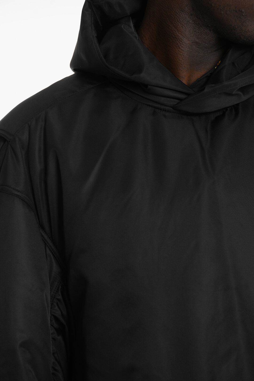 Balenciaga Satin Bomber Jacket with Dropped Shoulder men