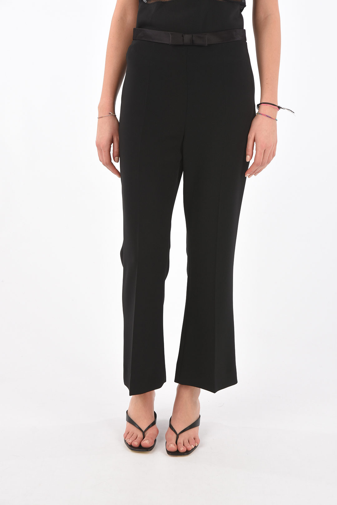Miu Miu - Bow Trousers, Women , Black