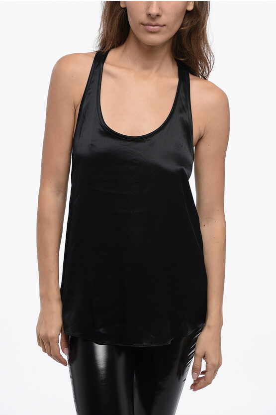 Satin Loose-Fit Tan… - image