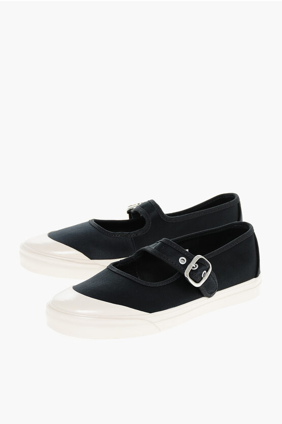 Vans Satin Mary Jane Ballet Flat With Buckle In Multi
