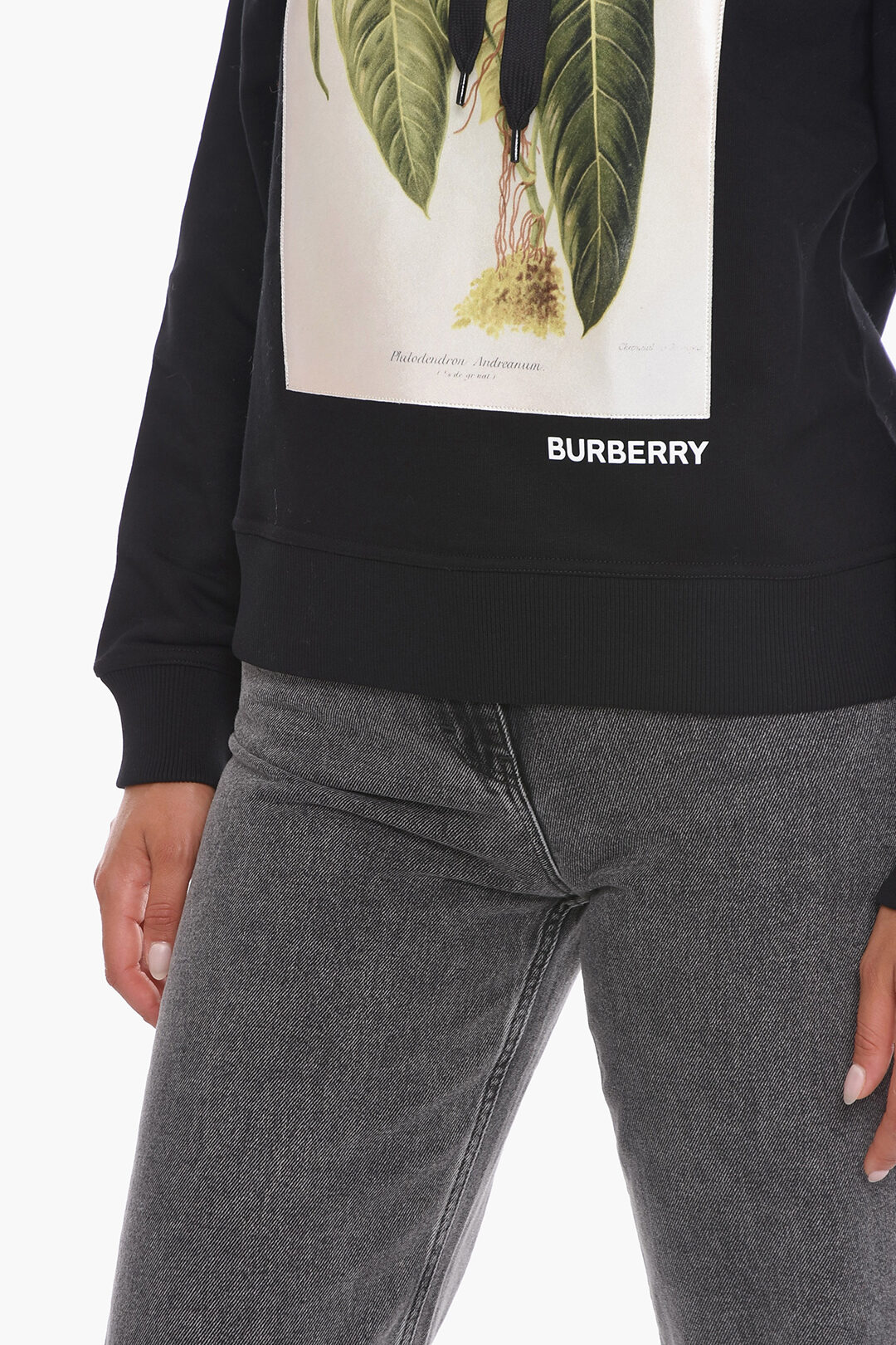 Burberry Satin Patch PULTER BOTANICAL Hoodie women Glamood Outlet