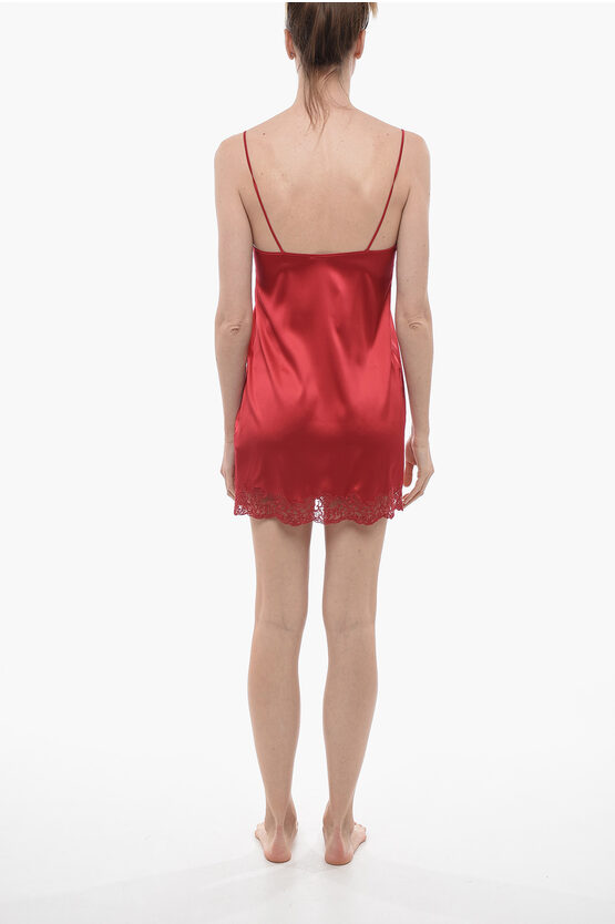 Ermanno Scervino Satin Petticoat with Lace Bottom women